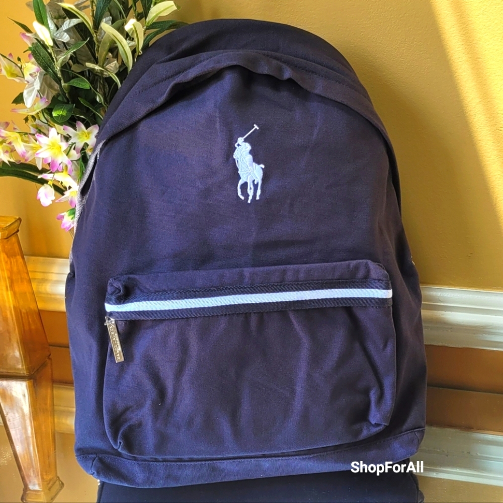 Polo by Ralph Lauren Navy Backpack - Picture 2 of 8